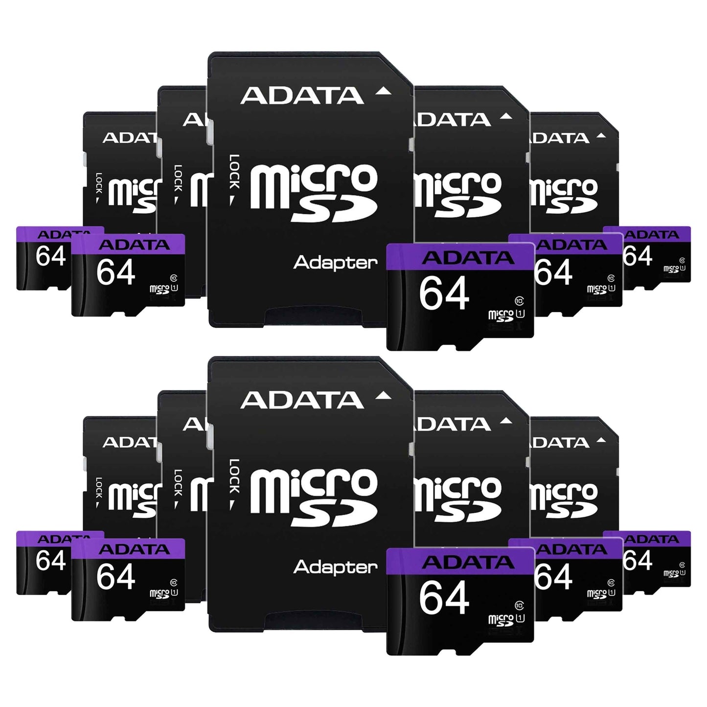 Kit Tarjetas de Memoria PSA 64 GB con Adaptador Resistentes al Frío y al Calor