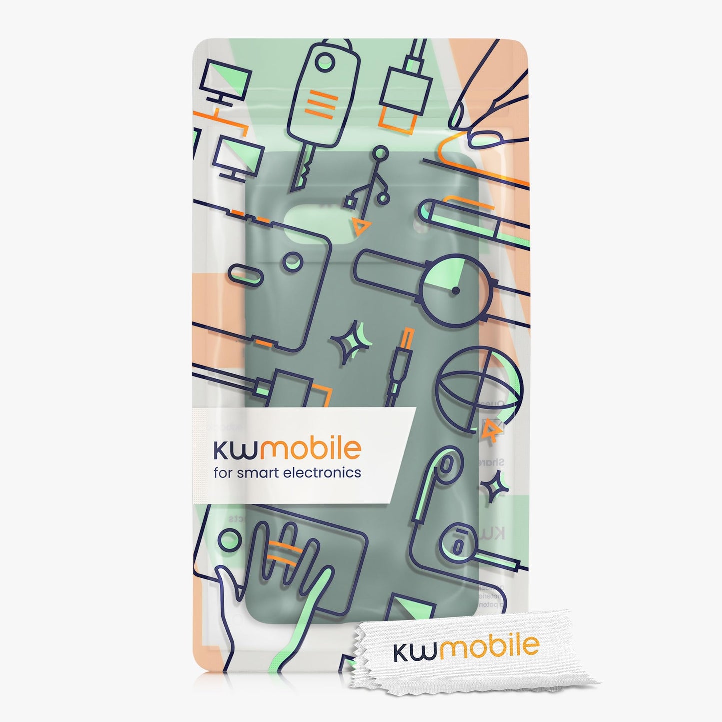 kwmobile Carcasa Compatible con Google Pixel 7a Funda - Case TPU y Silicona antigolpes - Apto Carga inalámbrica - Verde Bosque