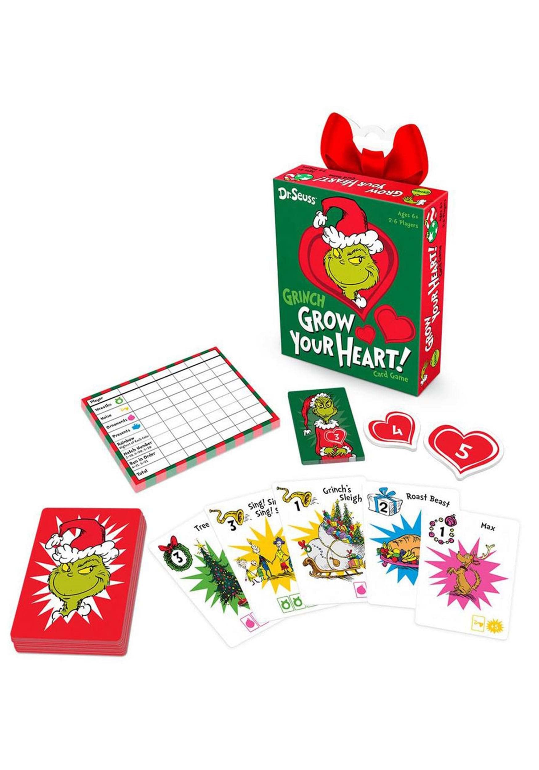 Funko SG:Dr. Seuss Grinch Grow Your Heart! Card Game