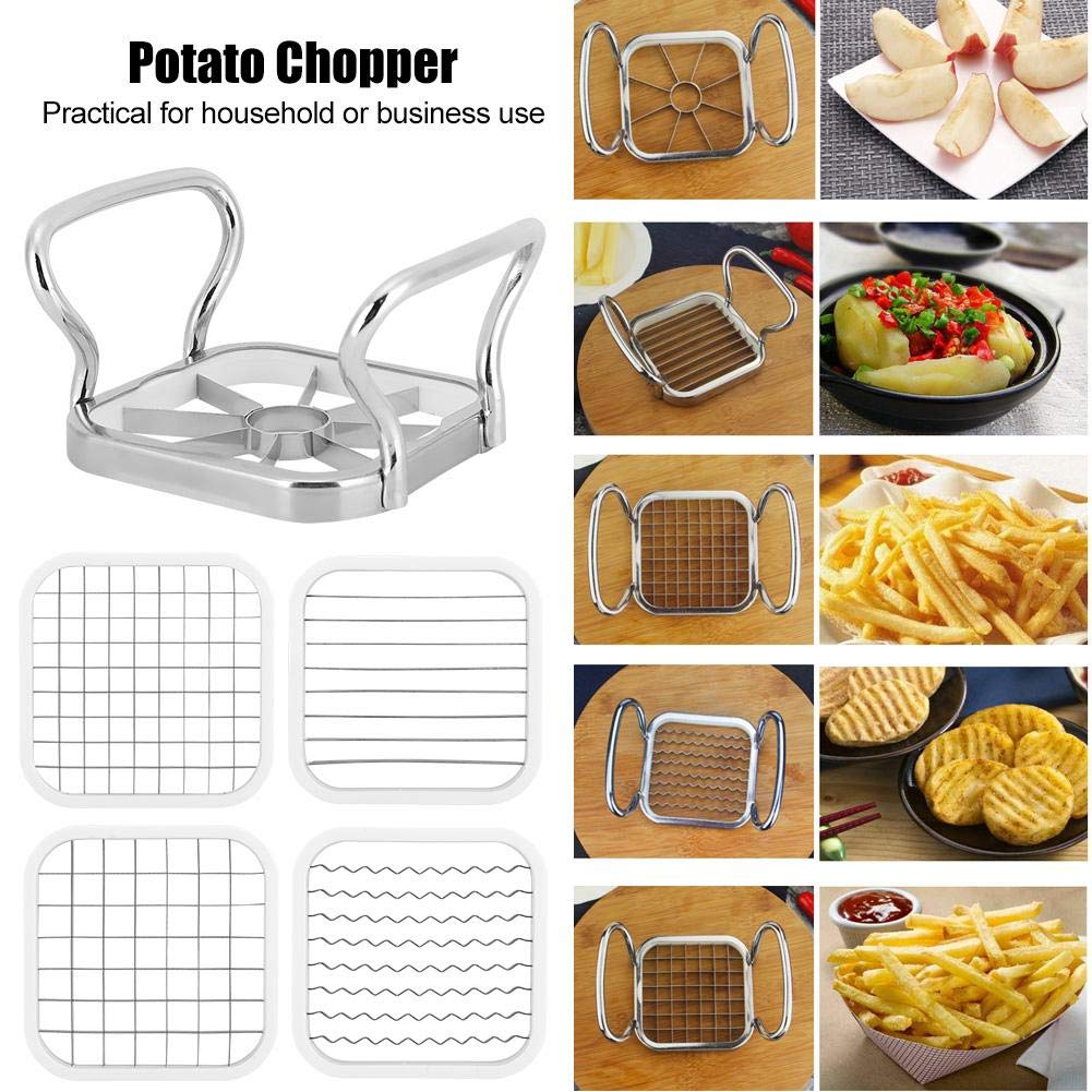Cortador de Papas de Acero Inoxidable 5 en 1 para Cocina