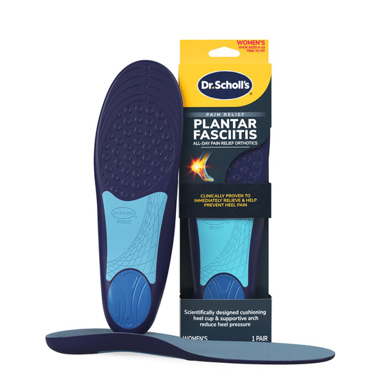 Ortesis Dr. Scholl's Negra Alivio del Dolor para Fascitis Plantar para Mujer en Tallas 6-10