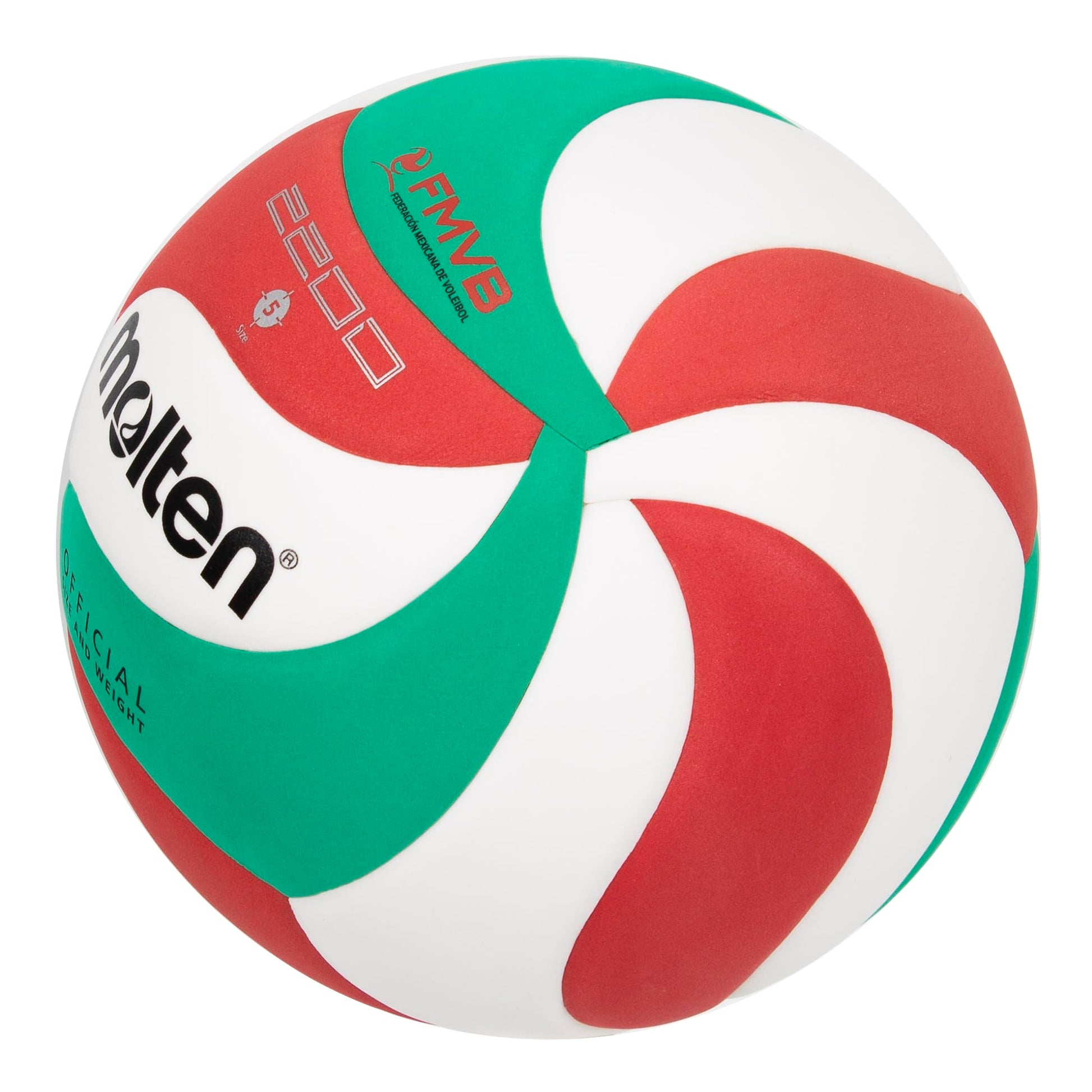 Bola de Entrenamiento Molten Blanco Verde Rojo Tamaño 5