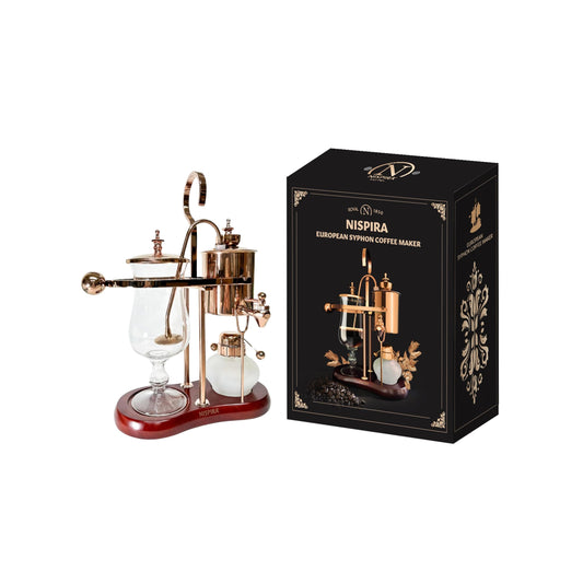 Cafetera de Sifón Nispira Royal Family Belgian Cobre