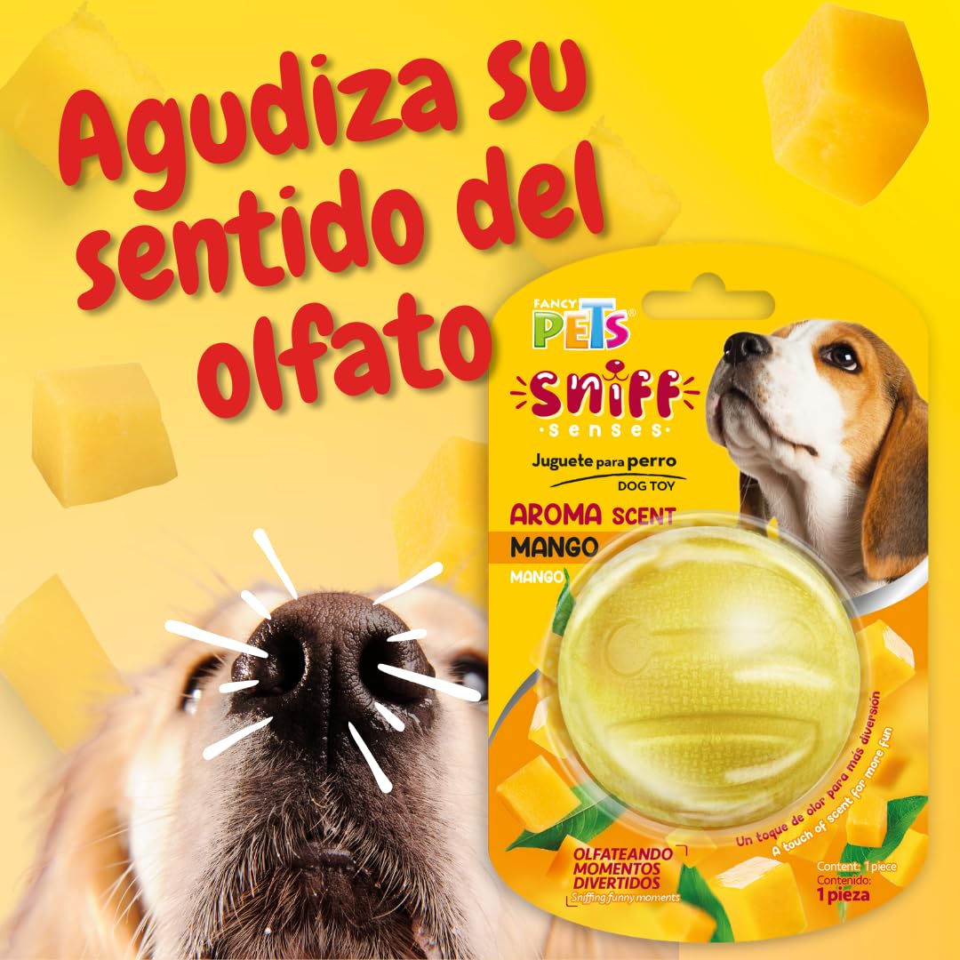 Fancy Pets Pelota Sniff con Aroma A Mango para Perro