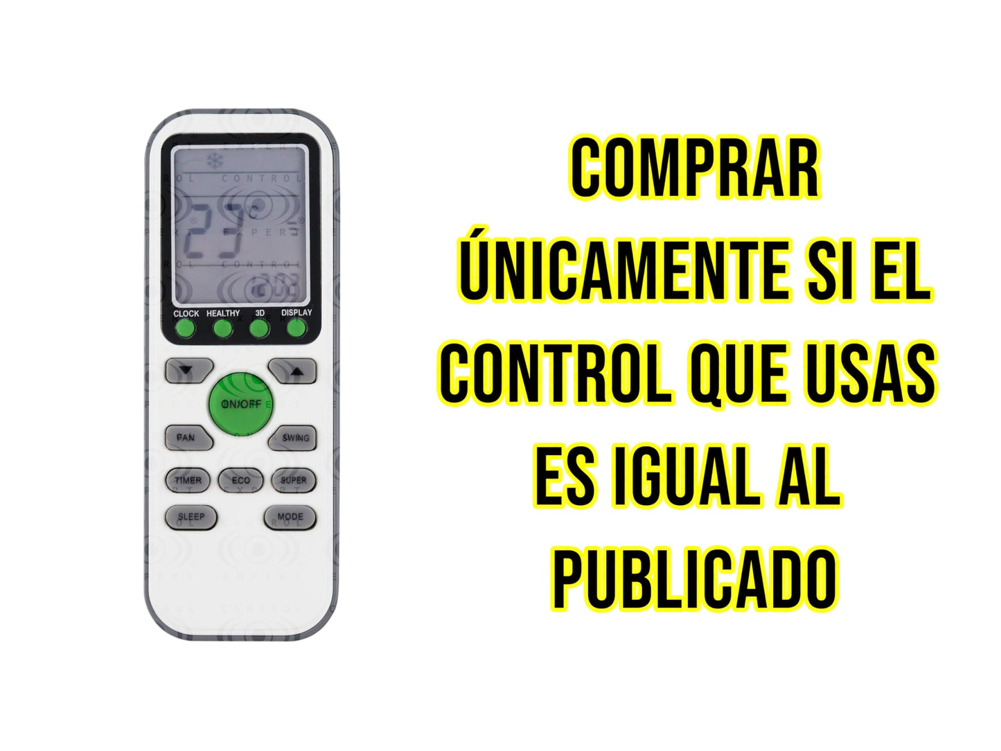 Control Compatible Con Benelux Lennox Frikko Rheem Tcl Gykq-36l Minisplit Aire acondicionado