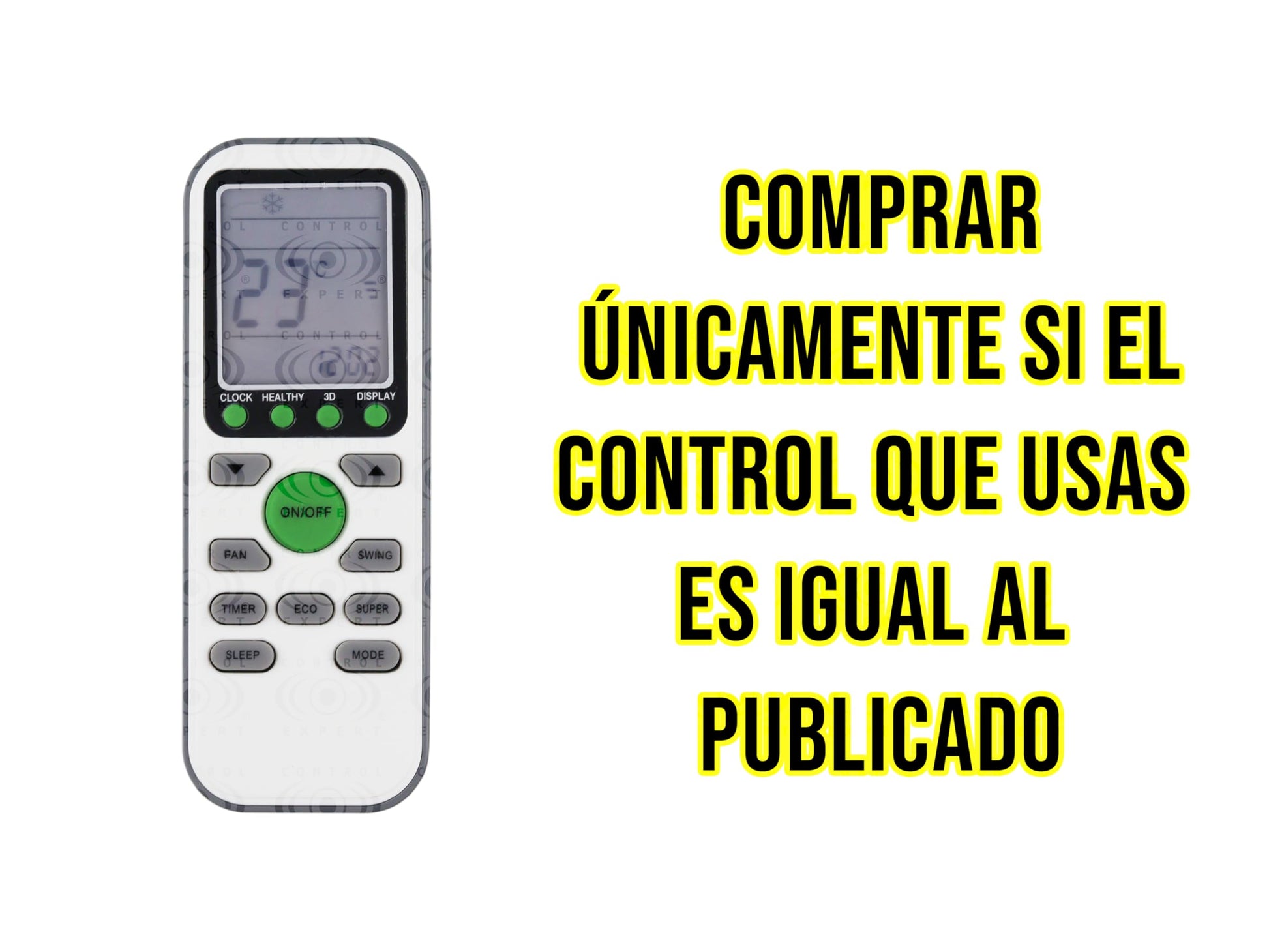 Control Compatible Con Benelux Lennox Frikko Rheem Tcl Gykq-36l Minisplit Aire acondicionado