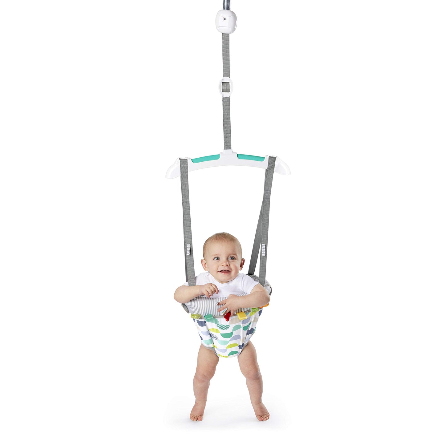 Bright Starts Ingenuity Cradling Bouncer con asiento vibrador y melodías, Morrison, 1 unidad (Pack of 1), multicolor
