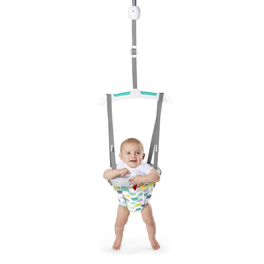 Bright Starts Ingenuity Cradling Bouncer con asiento vibrador y melodías, Morrison, 1 unidad (Pack of 1), multicolor