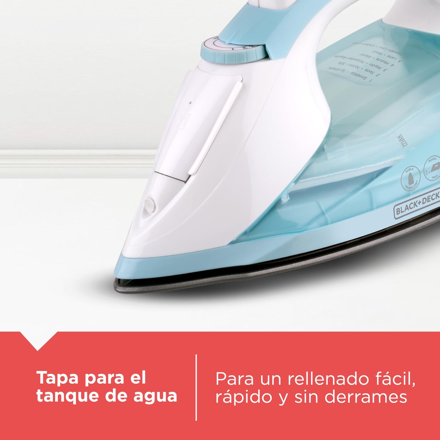 Black+Decker Plancha de Vapor Light 'N Easy 1200W con Regulación Automática de Vapor y Cable Giratorio 360°, IR1845