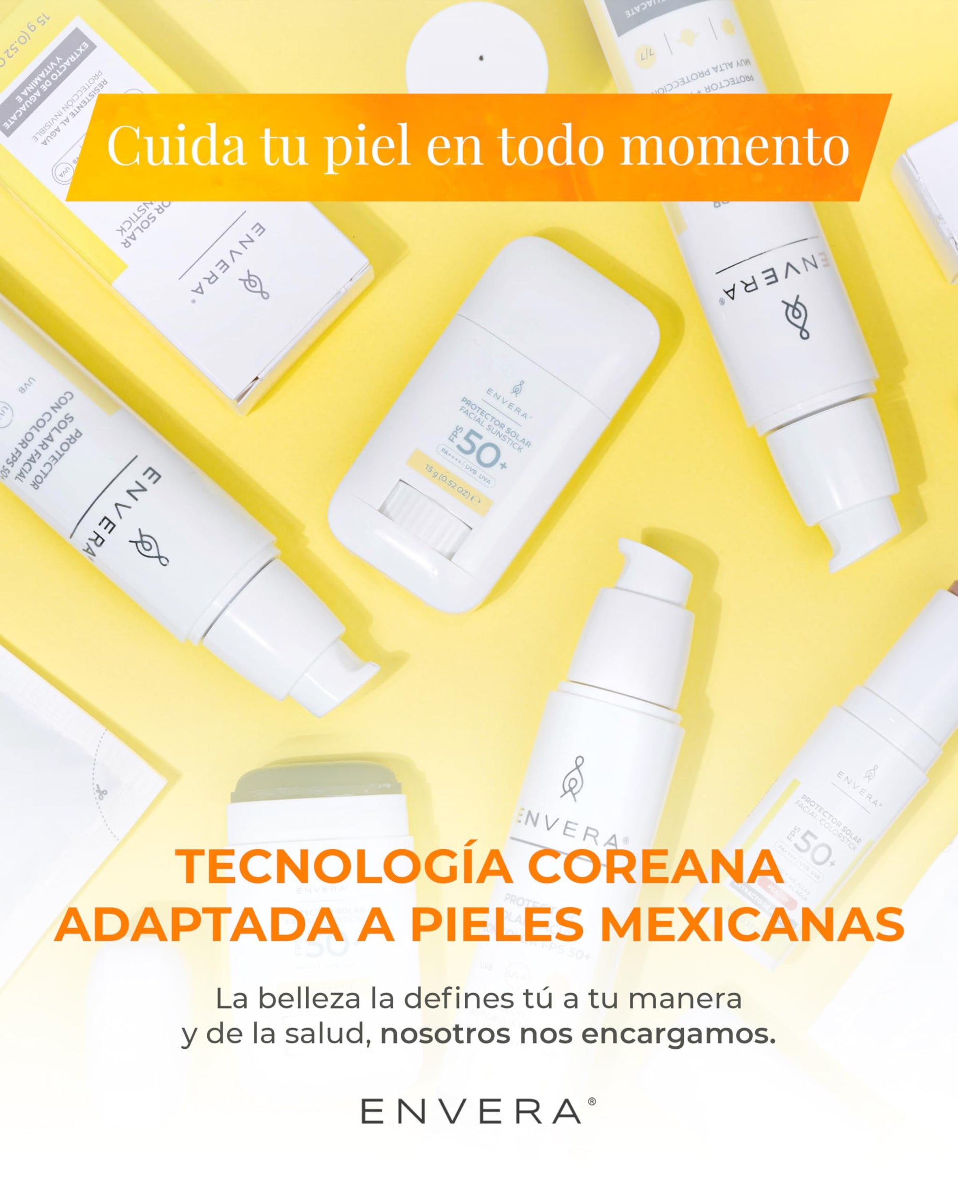 ENVERA Hidratante Facial 50 ml Hydraboost 2 en 1 Hidratación Profunda + Control de Grasa | Skin Care con Gel con Ácido Hialurónico, Colágeno y Extracto de Aguacate Vegano