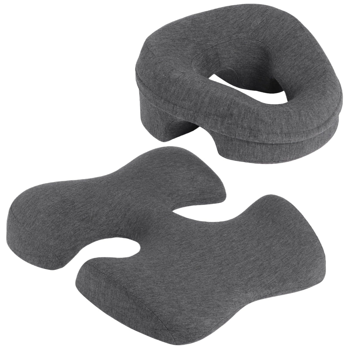 Almohada de Masaje Felistory Gris Ergonómica para Cabeza y Pecho en Spa y Hogar