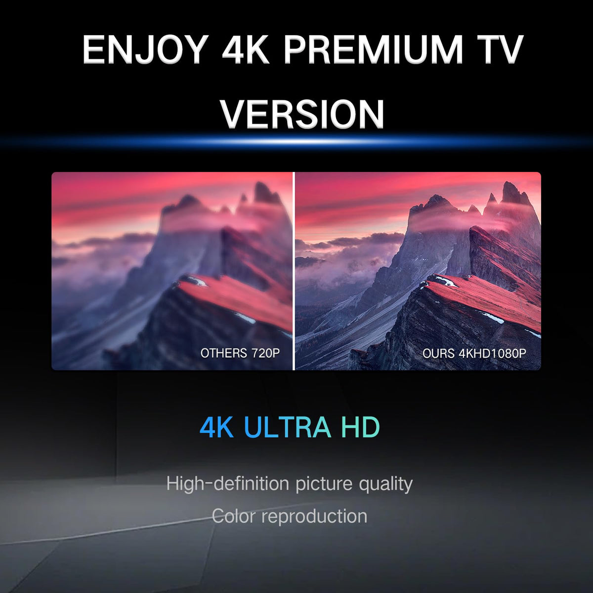 Antena de TV Digital 2026 para Smart TV y TV Antigua Negro con Señal 360° para el Hogar y RV
