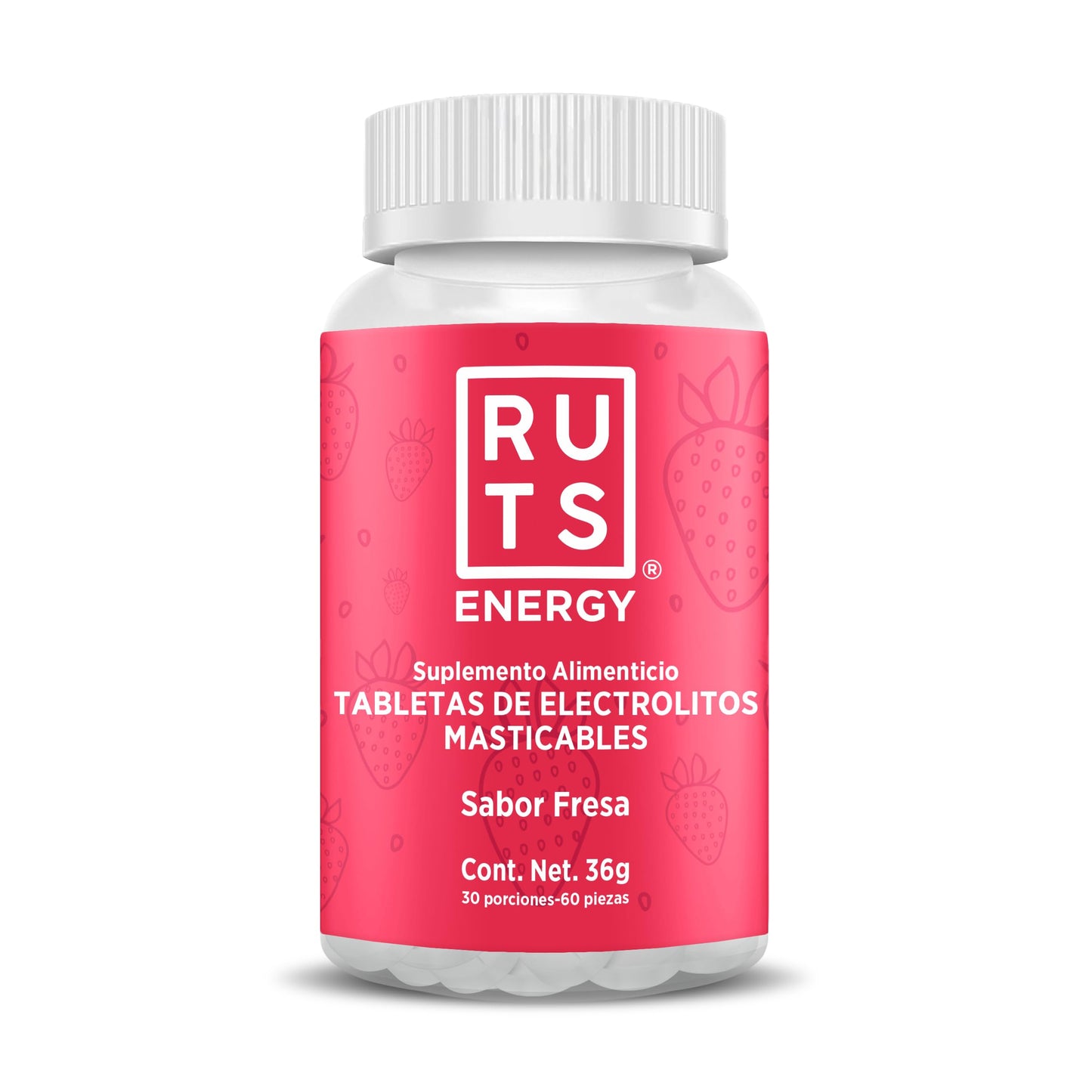 Electrolitos Masticables Ruts Energy Fresa 30 Dosis