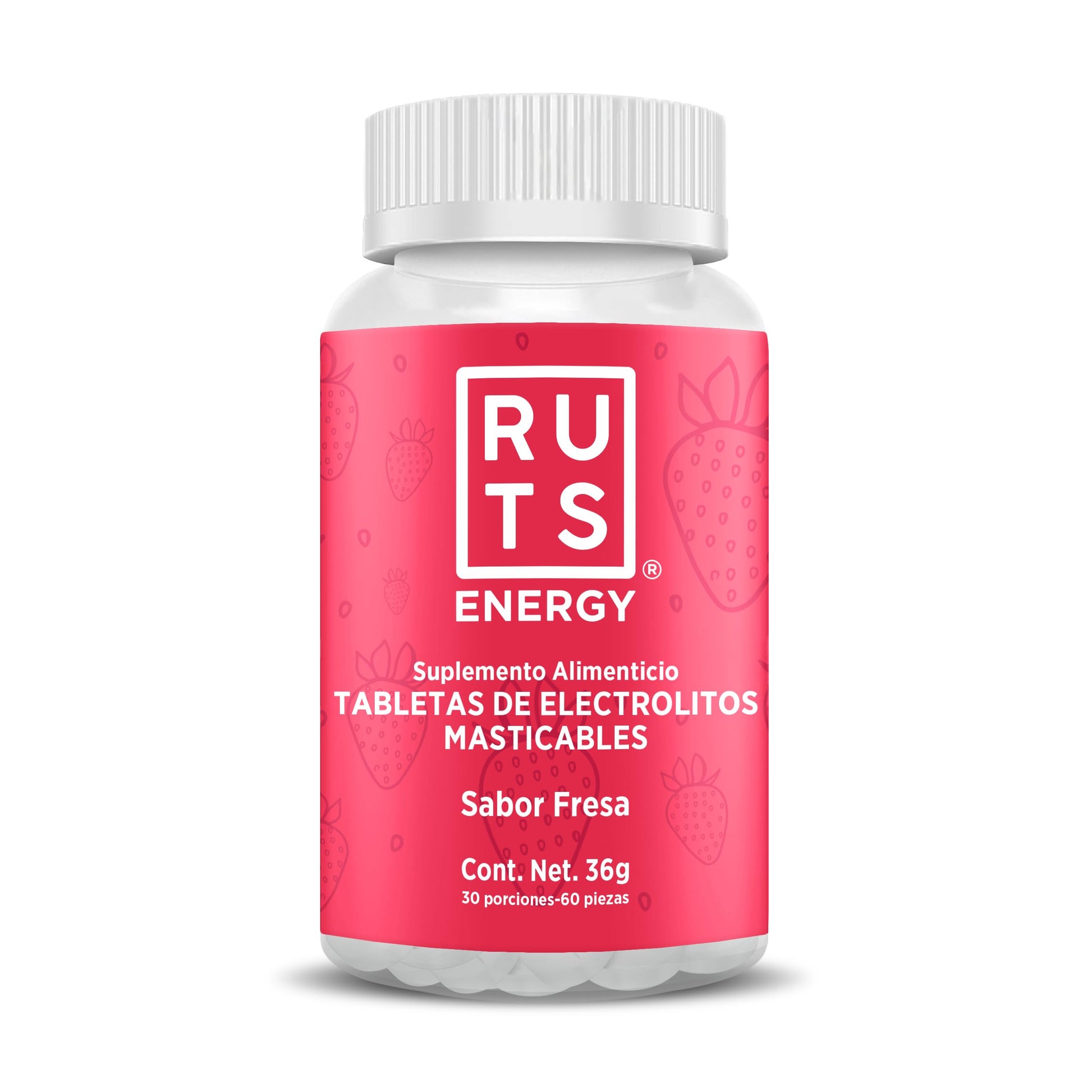 Electrolitos Masticables Ruts Energy Fresa 30 Dosis