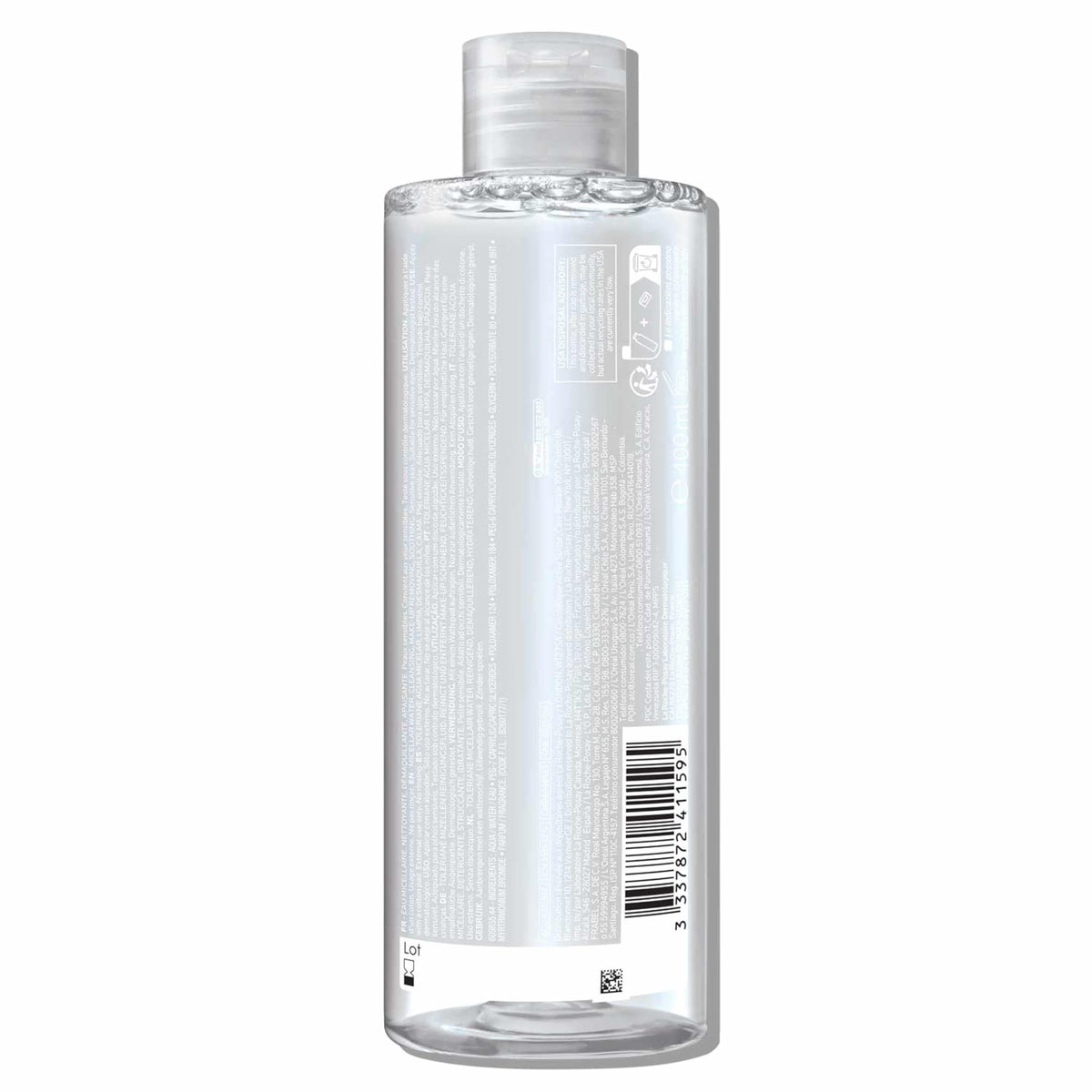 Agua Micelar La Roche Posay Ultra para Pieles Sensibles Limpiadora y Desmaquillante 400ml