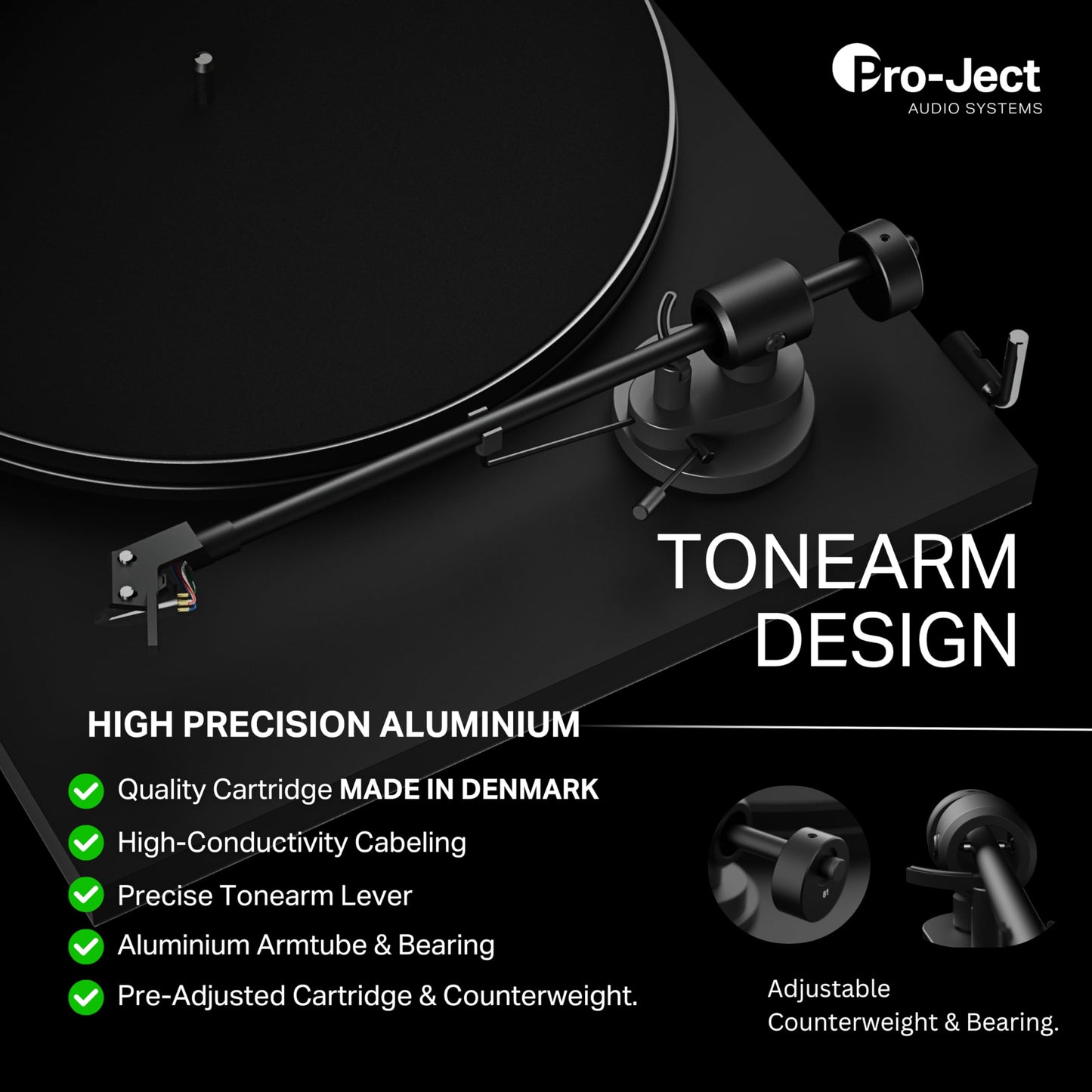 Pro-Ject Primary E - Tocadiscos (Tocadiscos de tracción por Banda, Negro, Rojo, 33,45 RPM, 0.29%, 21.9 cm, 2.2 cm)