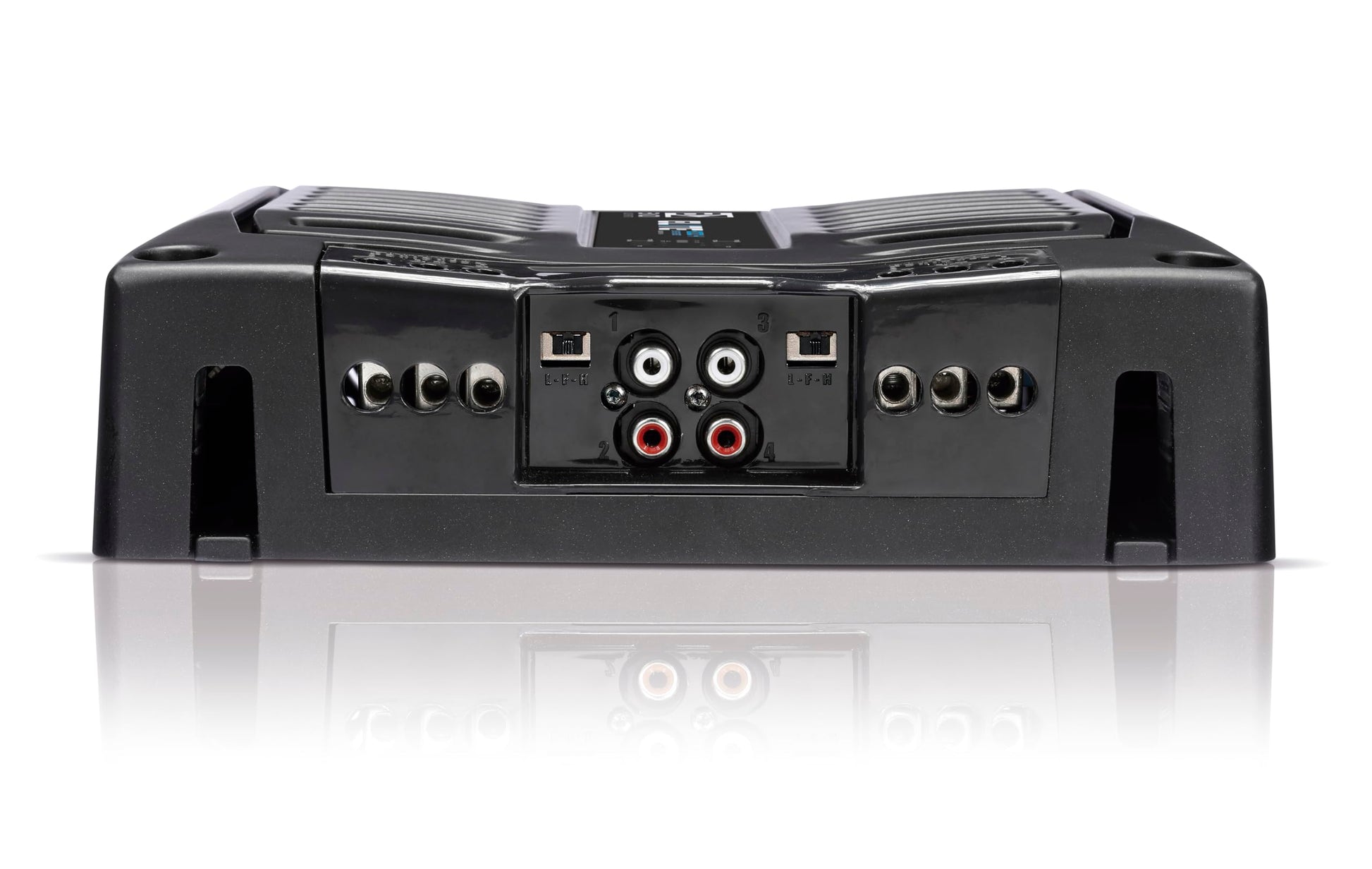BANDA Audioparts ELITE4000.42OHMS 4 canales 1000 vatios máximo @ 2 ohmios amplificador de audio para coche con filtro de paso alto y filtro de paso bajo, negro - 4000.42OHM