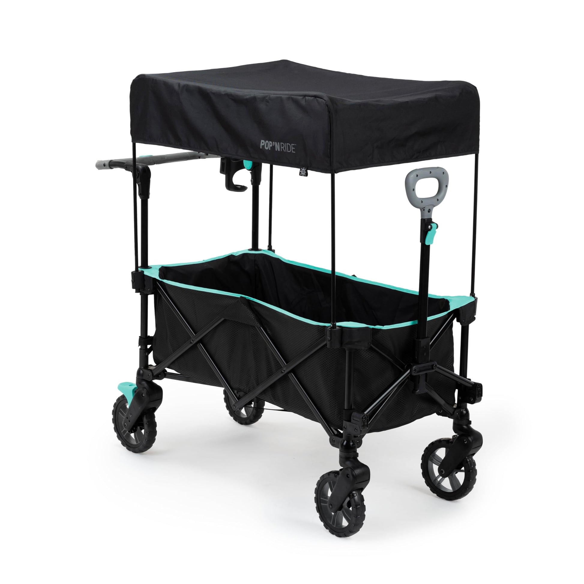 Cochecito Transportador Summer by Ingenuity Negro Verde Azulado con Techo para Bebés