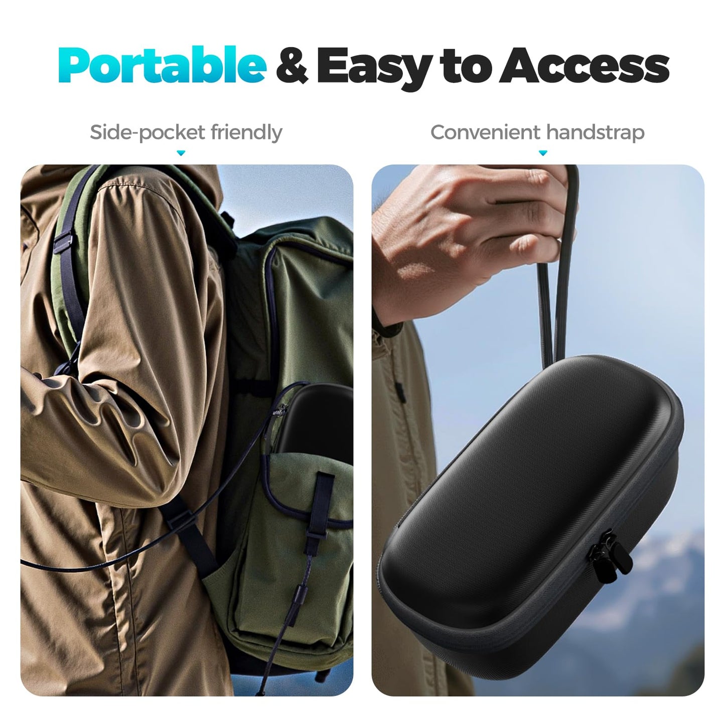 Estuche Viaje ProCase Negro Compatible con Anker Laptop Power Bank 25000mAh 165W