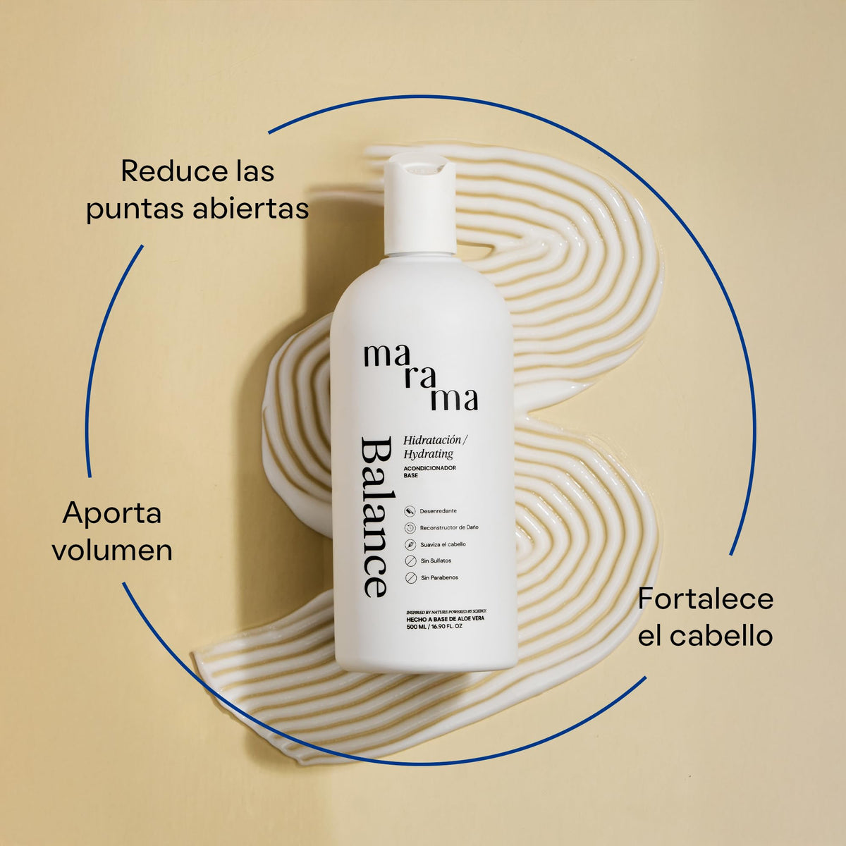 MARAMA | Set Density Duo - Shampoo + Acondicionador Voluminizador de Cabello 500 ml c/u | Con Proteína de Soya y Bambú para Volumen Natural | Sin Sulfatos y Parabenos (Density Duo)