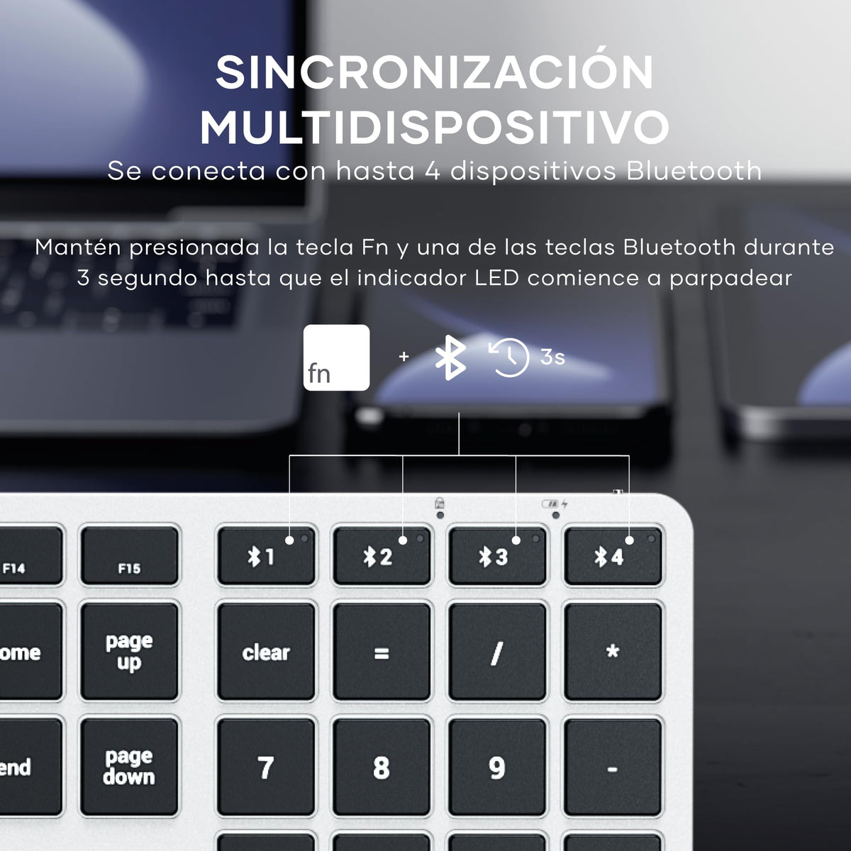 Teclado Bluetooth Satechi Plata Retroiluminado Slim X3