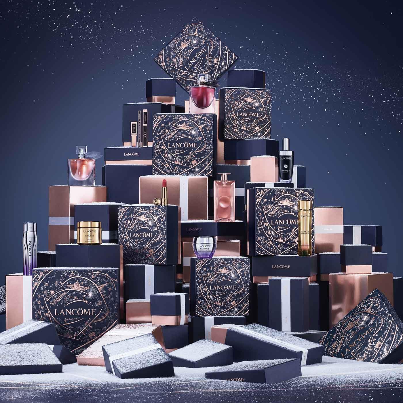 Lancôme, Advanced Génifique, Set de Regalo, Suero Advanced Génifique 50 ml y 10 ml + Crema Para Contorno de Ojos Advanced Génifique 5 ml, Para Una Piel Luminosa y Sin Líneas de Expresión, 2 Piezas
