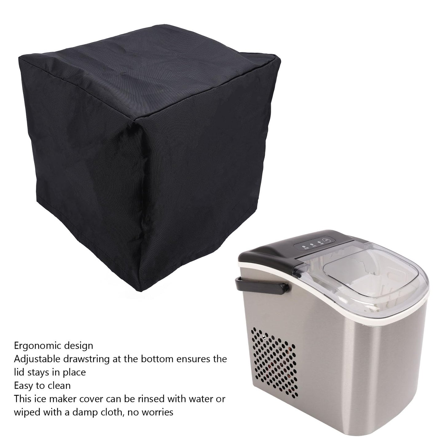 Cubierta Impermeable para Máquina de Hielo de Encimera, Portátil, Cubierta Protectora de Tela Oxford 420D