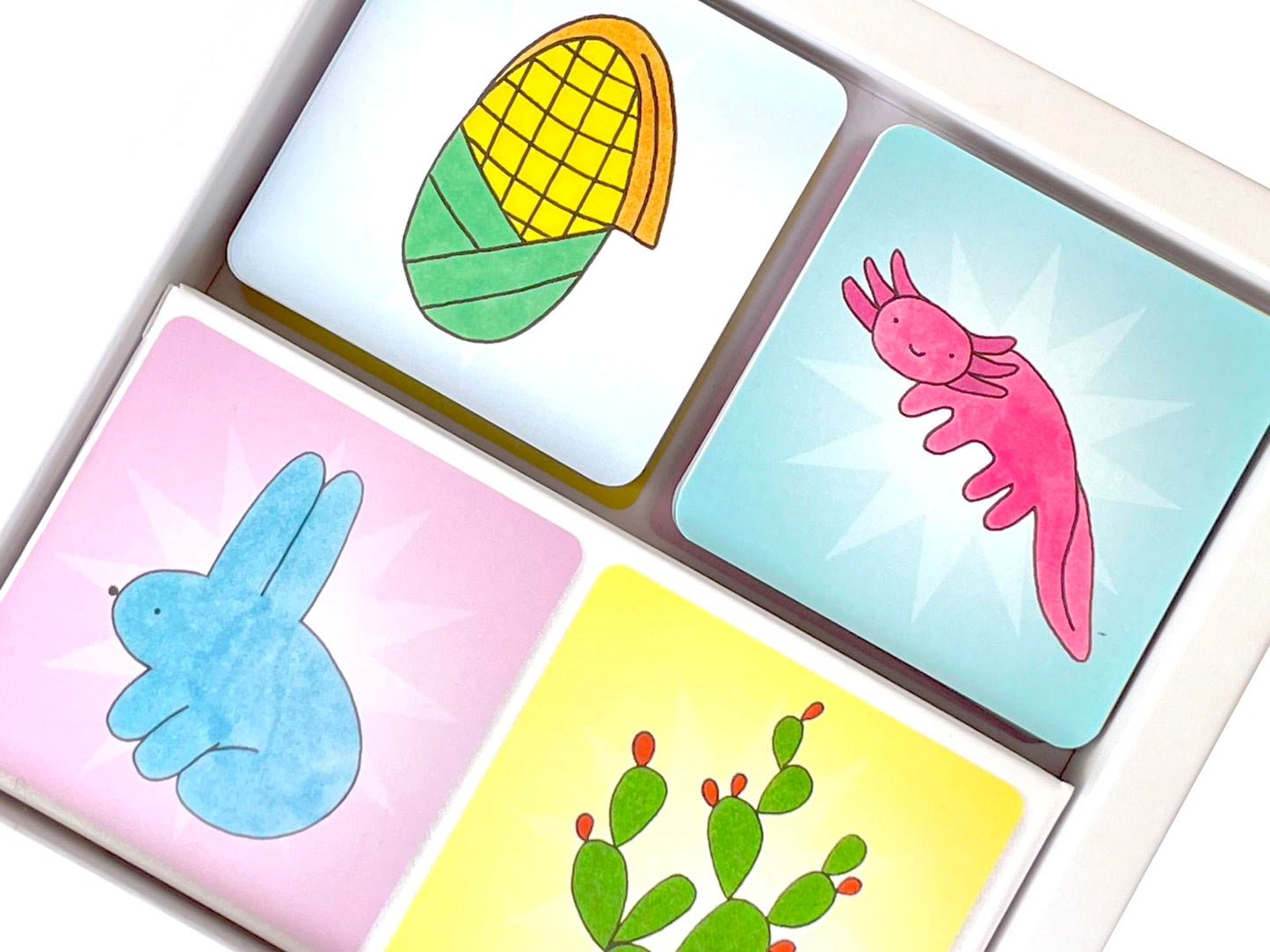 Juego de Memoria METATERAMA Animales Plantas y Cultivos de México 32 Pares