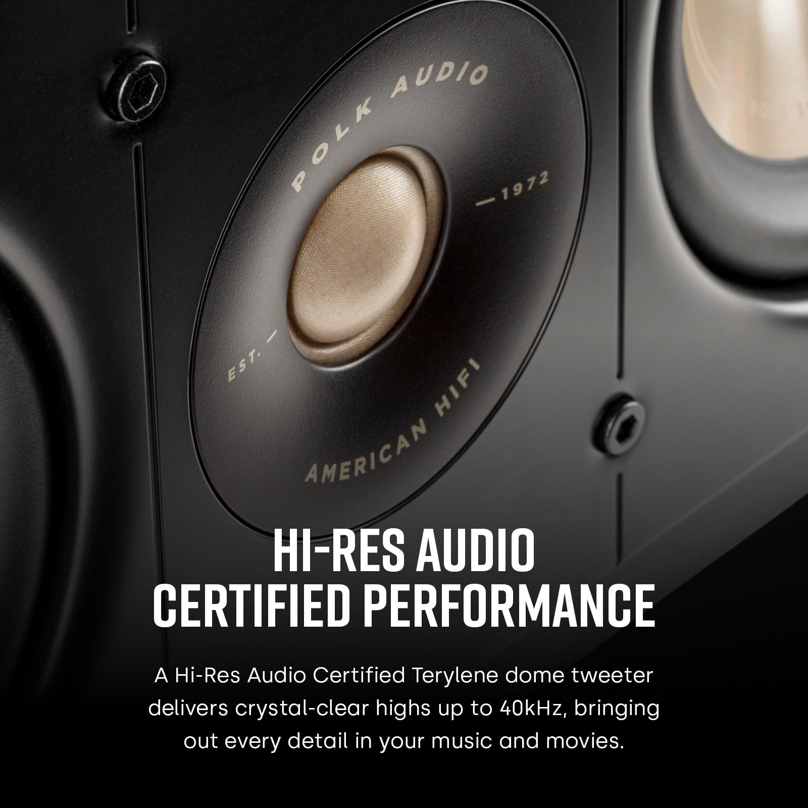 Polk Audio Signature Elite ES30 - Altavoz (Canal Central), Color Negro