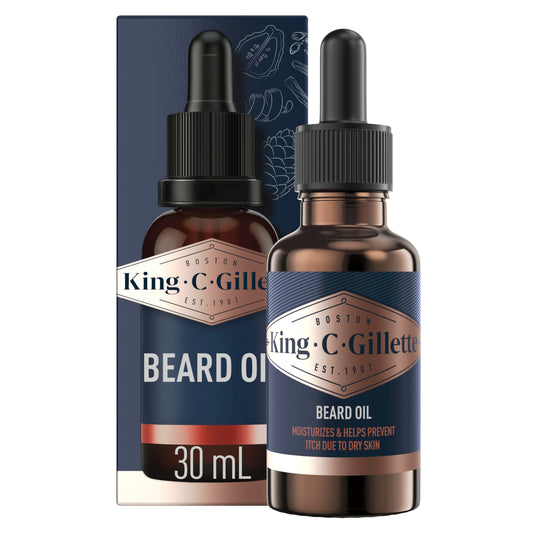 King C. Gillette Beard Oil, Infused with Argan, Jojoba, Avocado, Macadamia Seed and Almond Oils, Beard Oil, Beard Oil for Men, Mens Beard Oil, Beard Oil Kit, Beard Oil for Black Men, Best Beard Oil