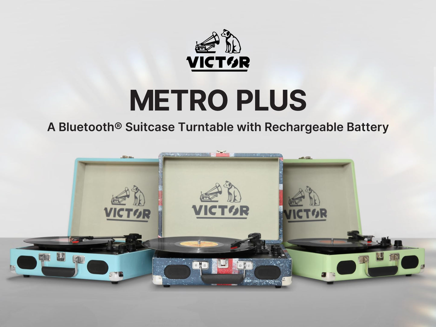 Tocadiscos para discos de vinilo, entrada y salida Bluetooth, veliz inalámbrica de 3 velocidades, reproductor de grabación portátil, fonógrafo con altavoces estéreo duales integrados, recargables, RCA