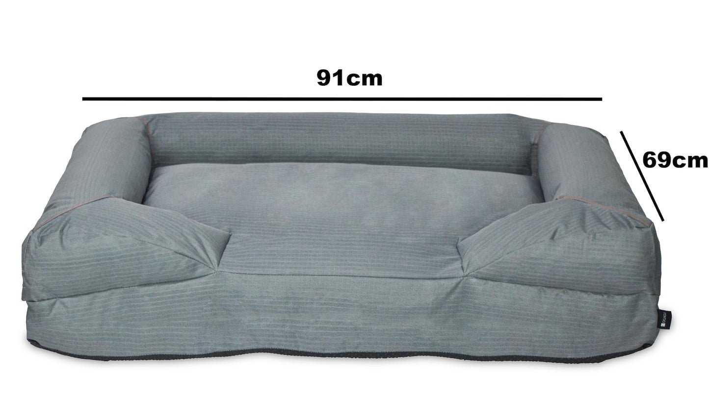 Cama para Perro Grande OGAGU Gris Resistente y Transpirable para Exterior