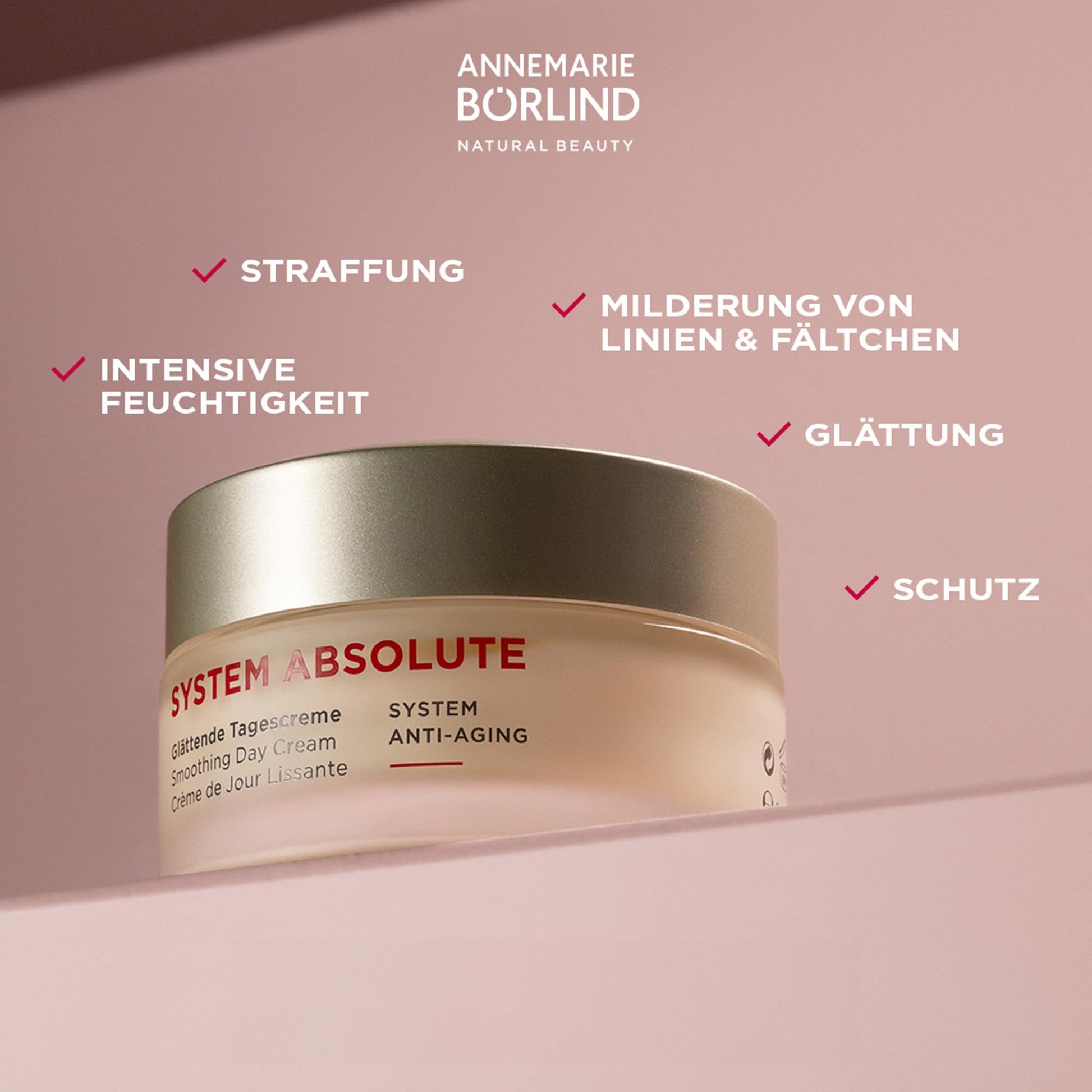 Crema de Día Antienvejecimiento System Absolute de Annemarie Borlind - 50 ml. ¡Reduce arrugas y rejuvenece la piel! Ideal para combatir signos de la edad. Compra online.