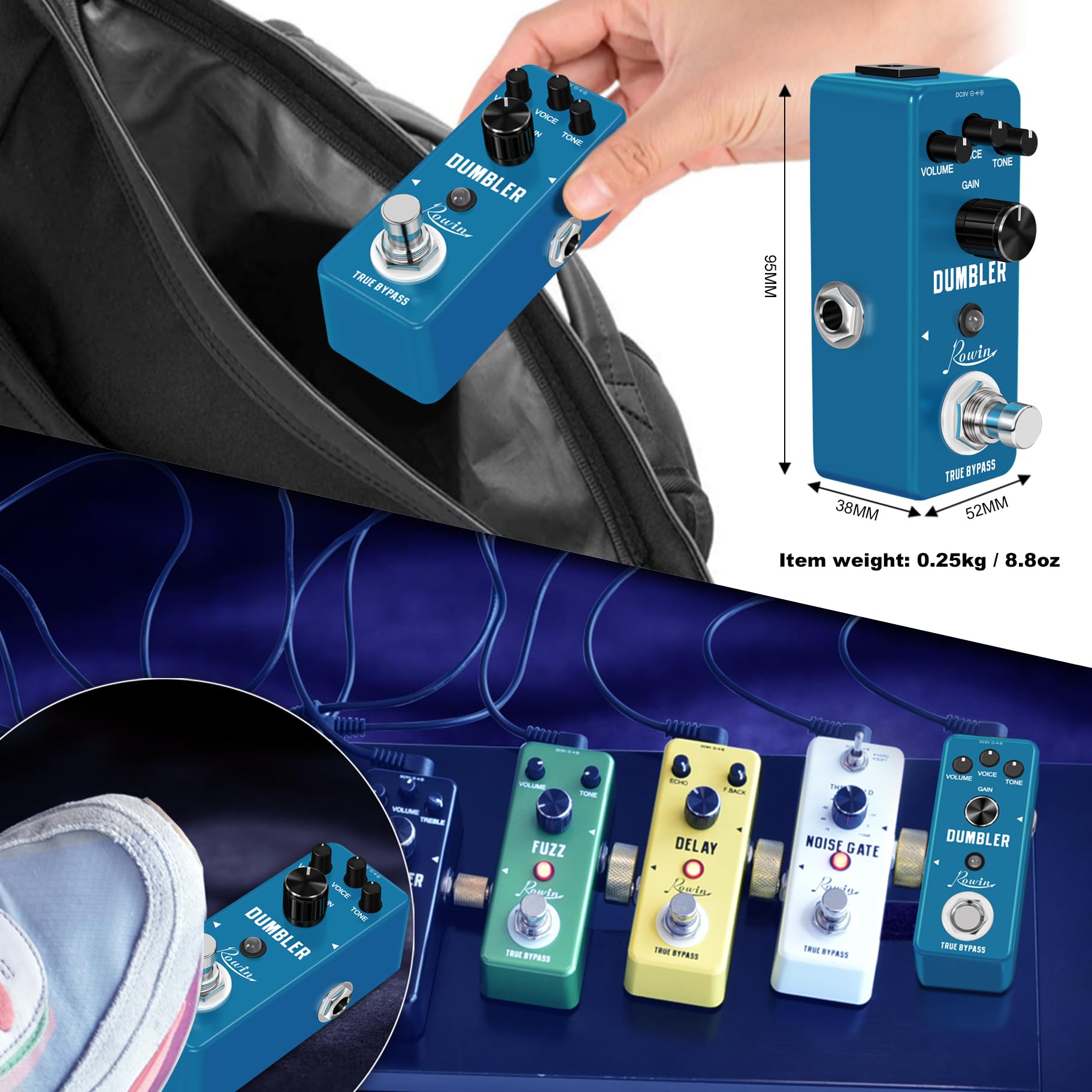 Pedal de Efecto Rowin Ampire-Dumbler Lef-315