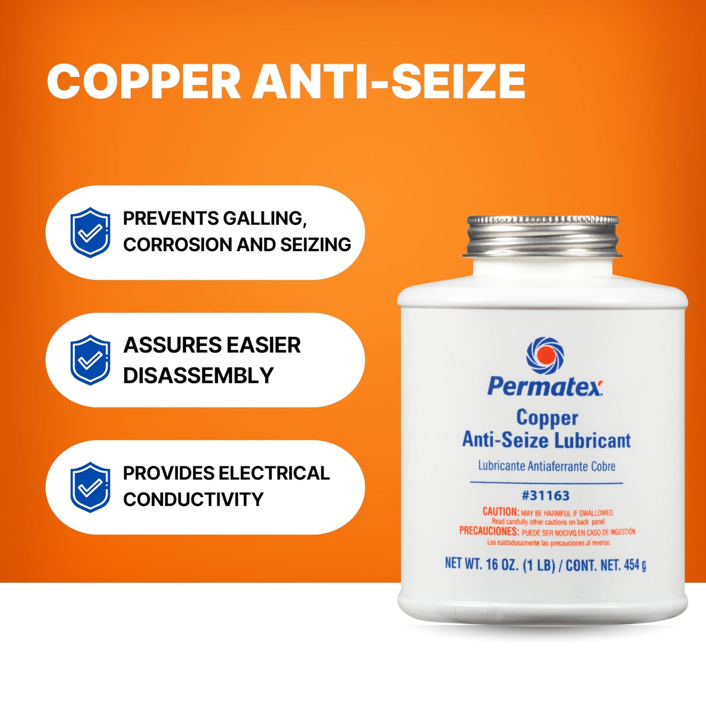 Lubricante Antiagarres Permatex Cobre 1 Libra