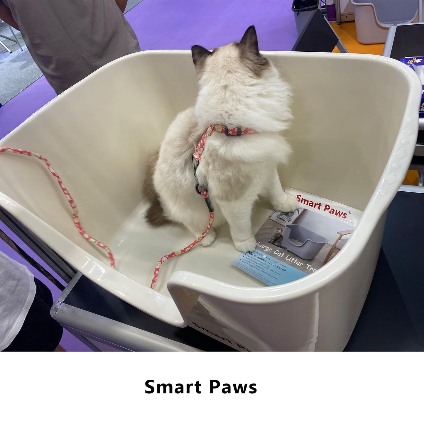 Caja de Arena Extragrande Smart Paws Gris para Gatos