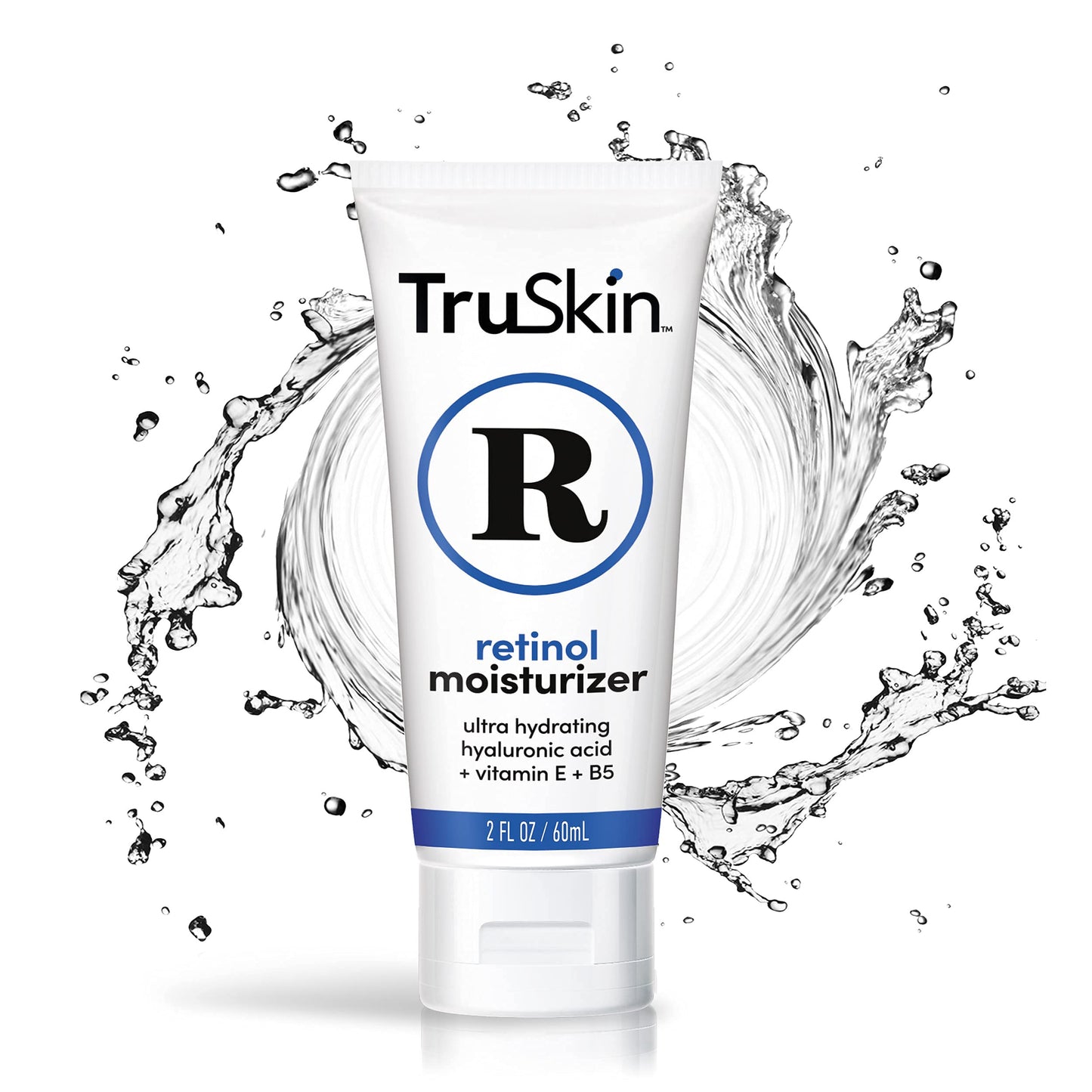 TruSkin RETINOL Cream MOISTURIZER for Face and Eye Area, Best for Wrinkles, Fine Lines - Vitamin A, E, B5, Hyaluronic Acid, Organic Jojoba Oil, Green Tea. 2.0 Fl Oz
