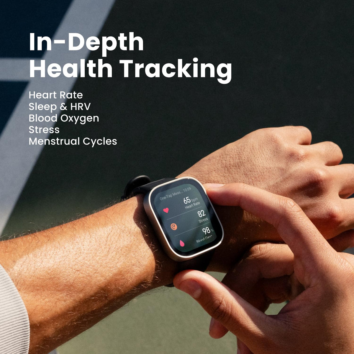 Reloj Inteligente Amazfit Bip MAX 46mm Negro con Pantalla AMOLED, GPS e IA