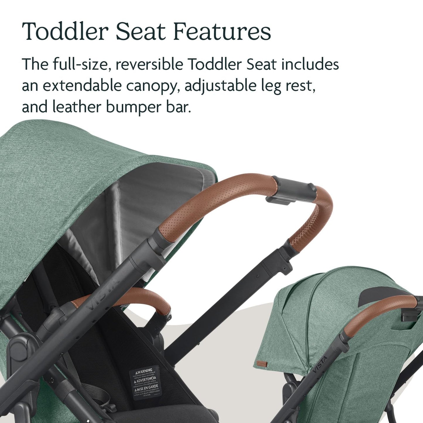 Carriola UPPAbaby Verde VISTA 2 con Moisés