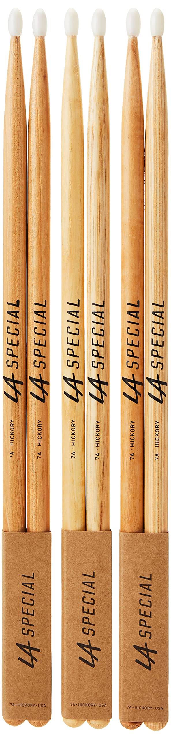 ProMark - PALILLOS LA Specials, punta de nylon 7A, paquete de 3