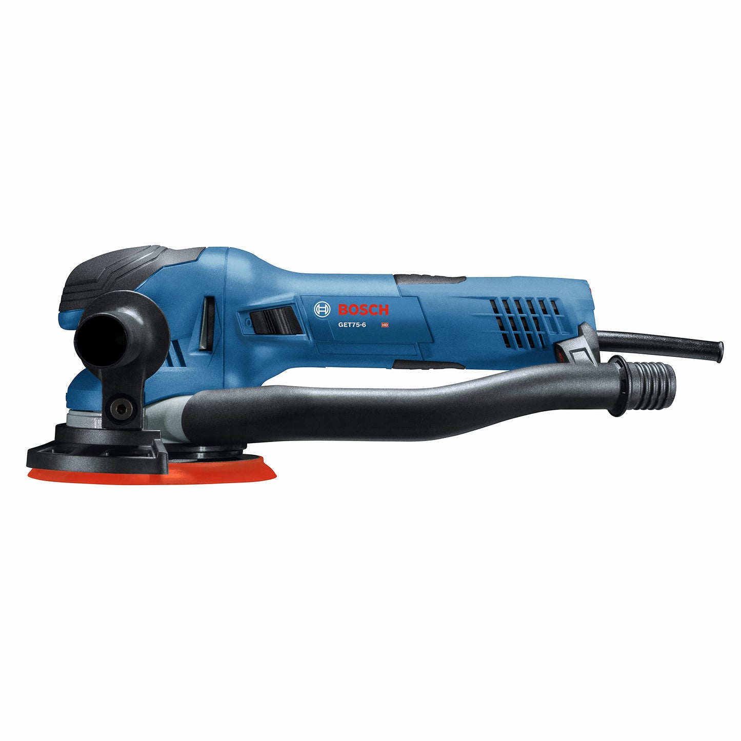 BOSCH GET75-6N Lijadora orbital eléctrica, pulidora, 7.5 amperios, con cable, tamaño de disco de 6 pulgadas, modo dual: órbita aleatoria y turbo