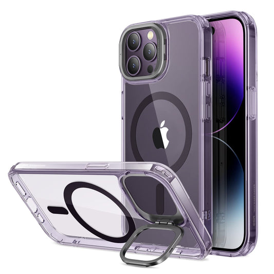 ESR - Funda para iPhone 14 Pro MAX, Compatible con MagSafe, Soporte de Anillo de cámara Integrado, protección de Grado Militar, Funda magnética para iPhone 14 Pro MAX, Funda clásica con Soporte