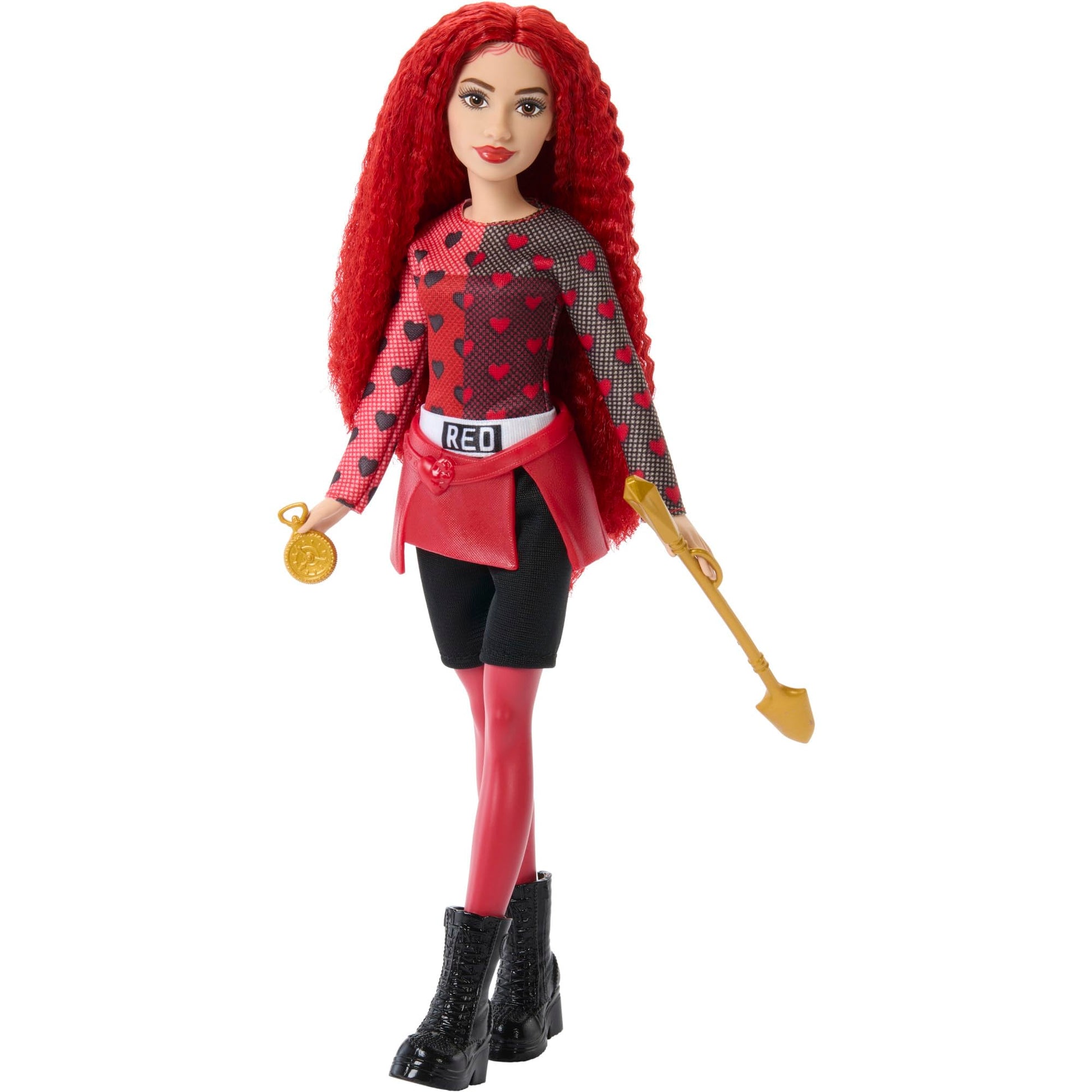 Muñeca Disney Descendientes El Ascenso de Red Mattel Roja con Libro Mágico de Cocina para Niñas