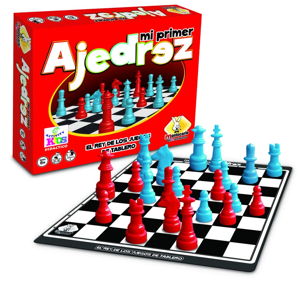 Juego de Mesa Ajedrez Montecarlo Infantil Didáctico para Niños