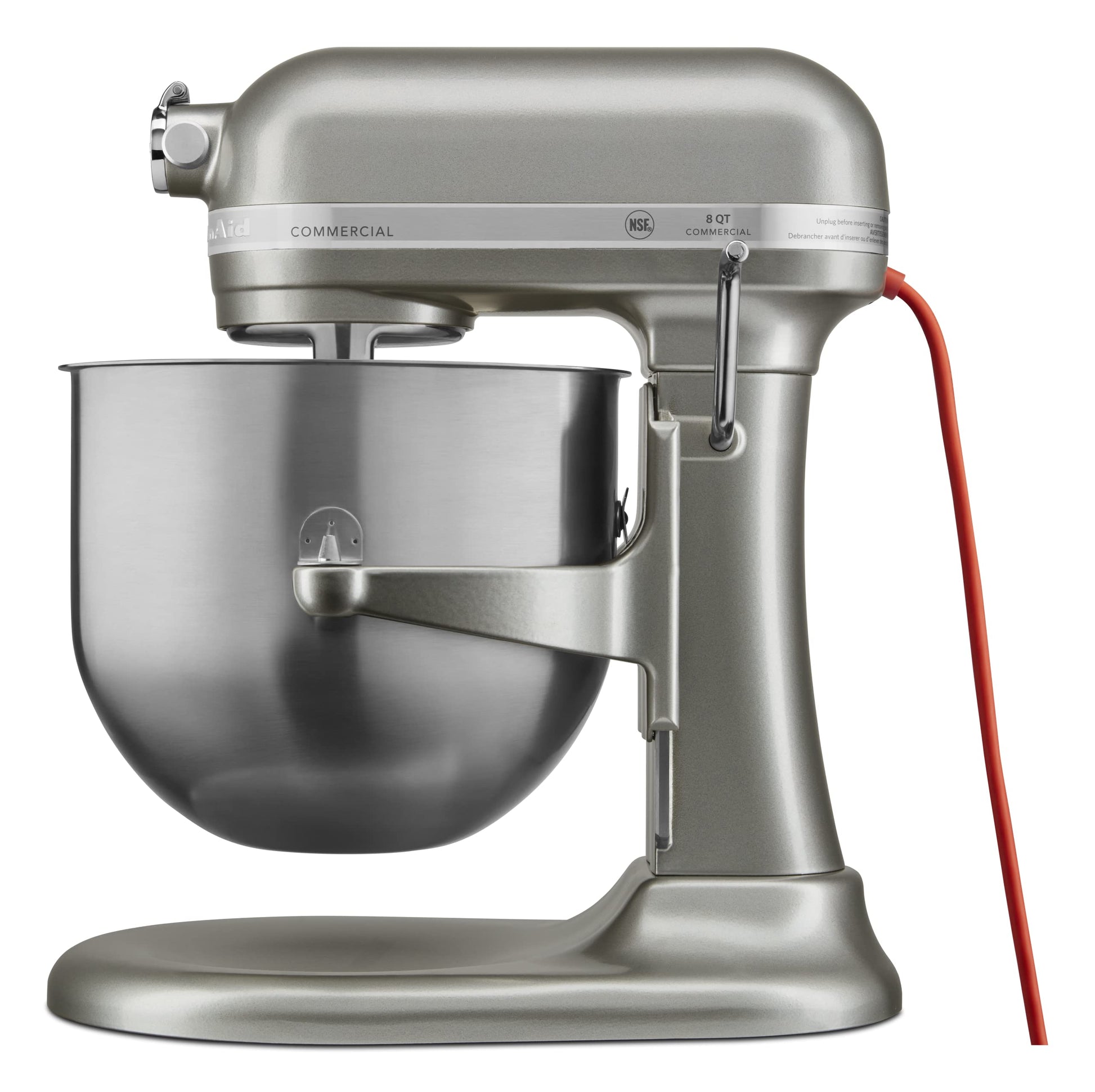 KitchenAid KSM8990CU NSF Certified Commercial Series - Batidora de 8 cuartos, Contour Silver