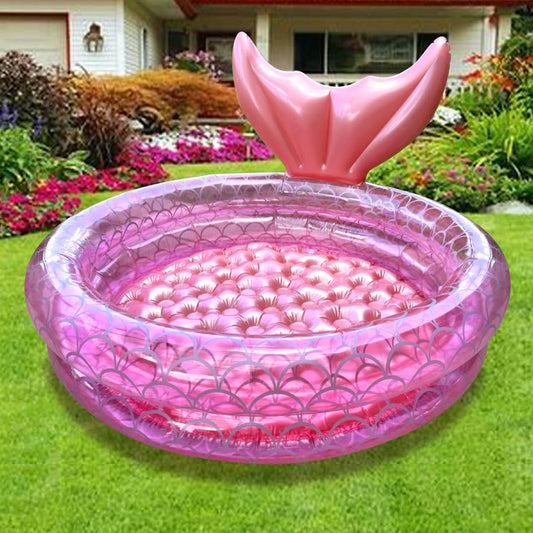 Benelet - Piscina inflable para niños, piscina de sirena, para interiores y exteriores, para niños (47 pulgadas)