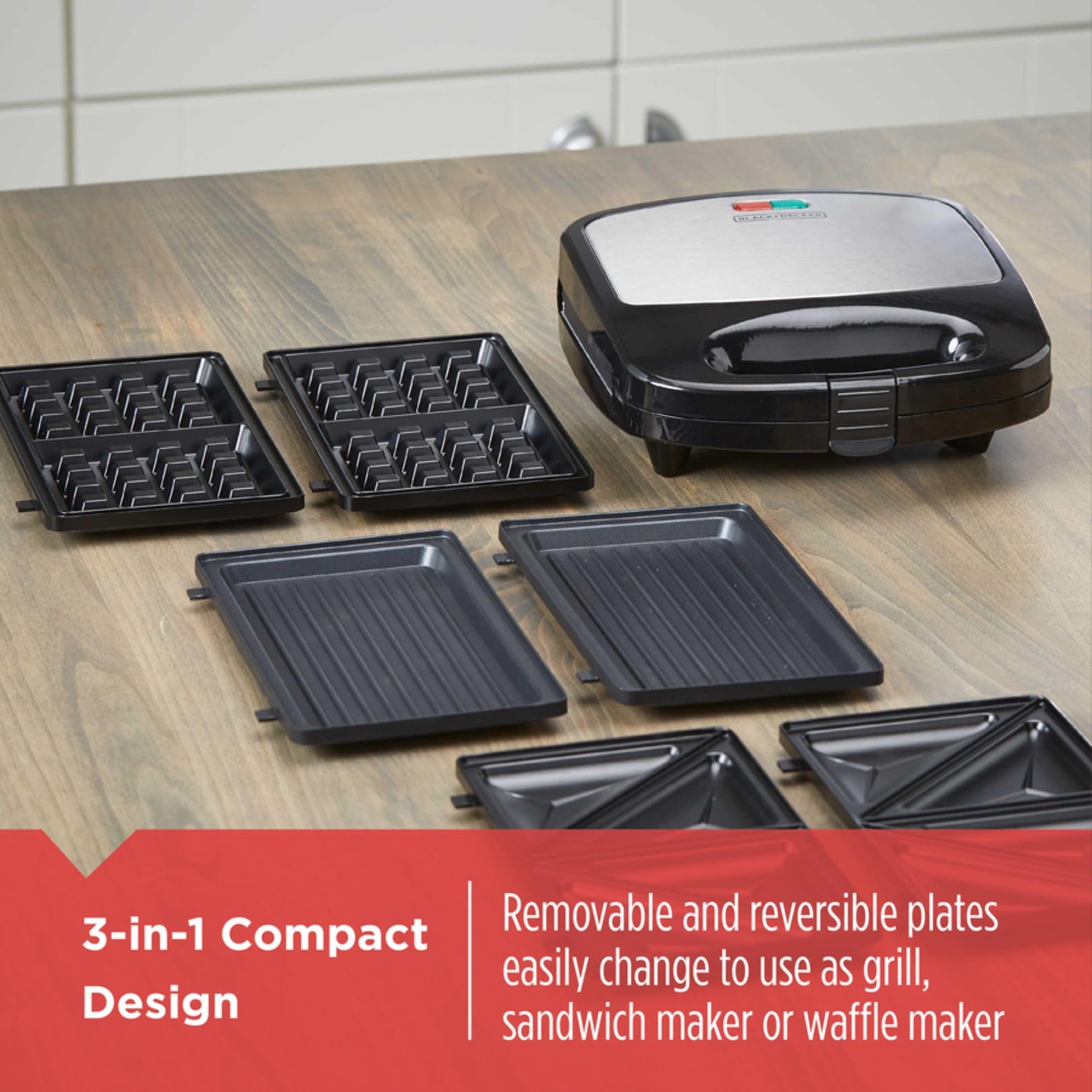 BLACK+DECKER Estación de Comidas 3 en 1 para la mañana