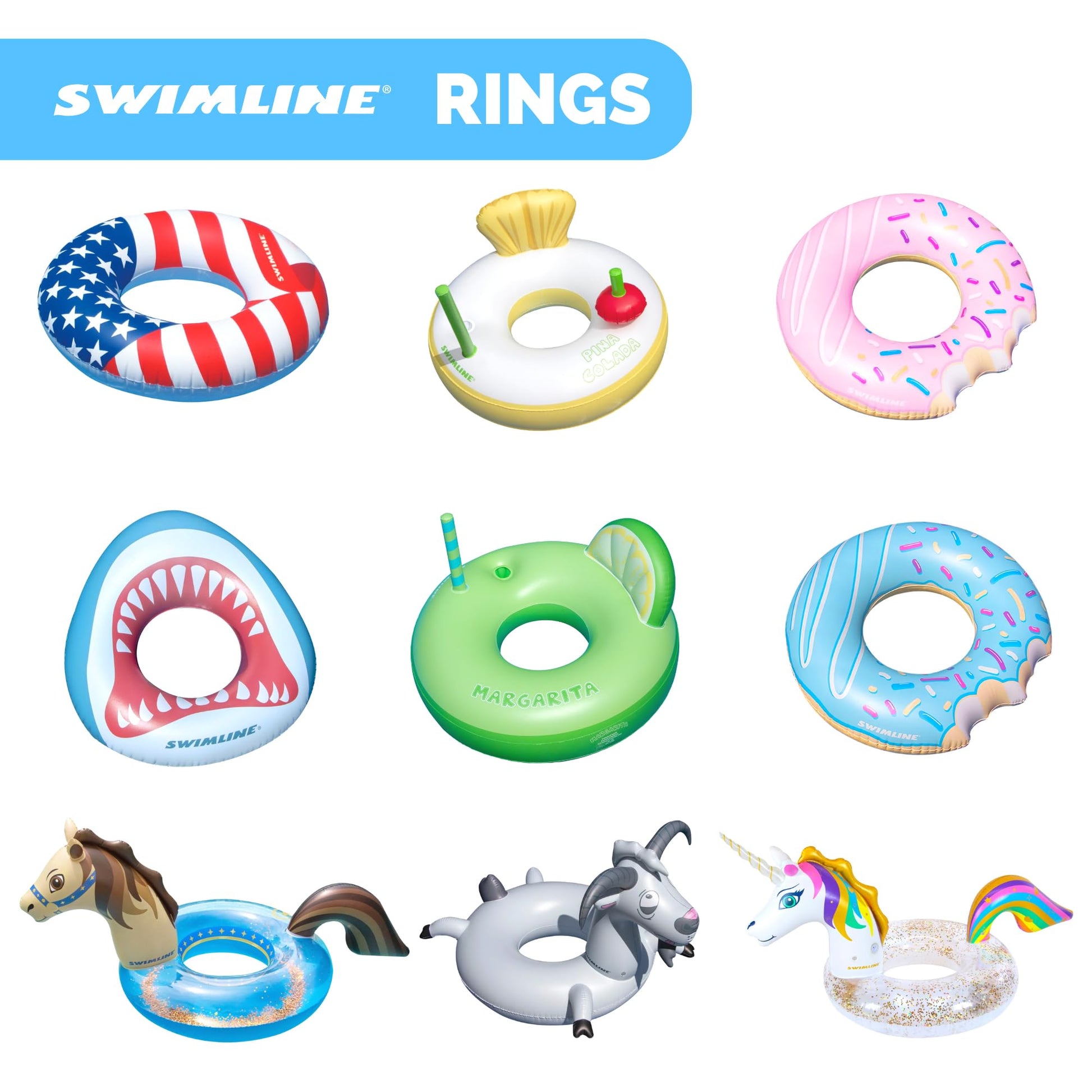 Tumbona de Piscina Swimline Americana Series Doble Anillo