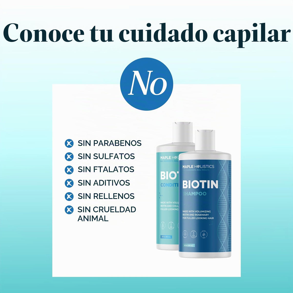 Champú y Acondicionador Biotin Jojoba Argan Sea Buckthorn para Cabello Más Grueso y Fuerte