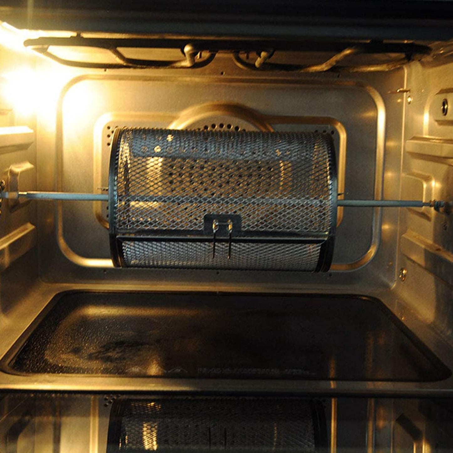 Jaula para Horno nwejron Amplia Aplicación Orificios Densos para Barbacoa y Cocina